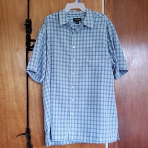 Plaid button down shirt